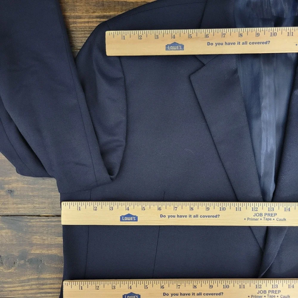 Joseph Abboud Men's Sport Coat Blazer Two Button Deep Navy Reda Super‎ 110s 50R